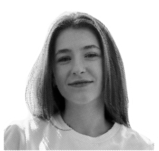 Liza Kovalchuk, Senior Product Designer at Blair Health (B&W)